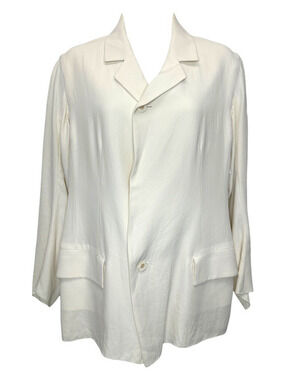 Yohji Yamamoto Tailored Blazer in Ivory